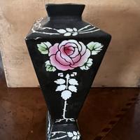 Vaso nero Shelley porcellana primi '900