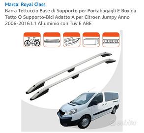 barre tetto longitudinali jumpy