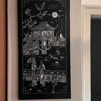 Quadri in madreperla e lacca cinese