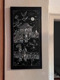 Quadri in madreperla e lacca cinese