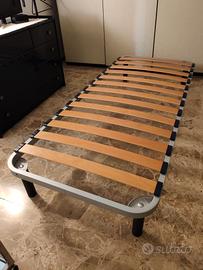 Reti letto singolo 80x190 con doghe in legno