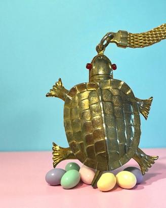 Portachiavi, tartaruga Hong Kong, anni 60 vintage