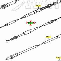 Cavo gas Kawasaki KLR 600 540121261