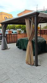 Gazebo Casais alluminio e policarbonato