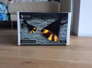 LAMPADA APPLIQUE nera led E 27 nuova