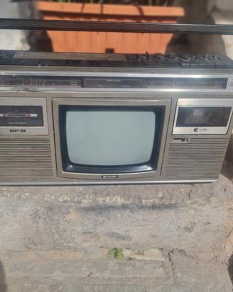 radio tv sharp boombox ghettoblaster 10p-35g