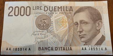Banconota 2.000 (duemila) lire 1990 Tripla A