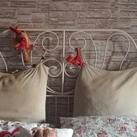 struttura letto + due materassi singoli