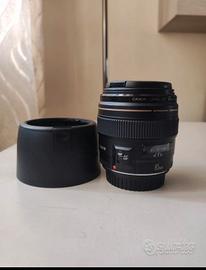 Canon 85 mm 1.8 con paraluce