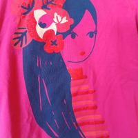 Maglia lupetto a manica lunga fucsia bambina