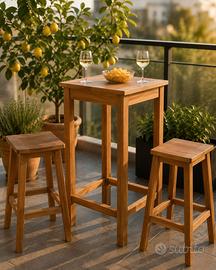 Tavolino alto in TEAK
