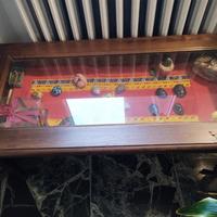 Tavolino legno e vetro apribile