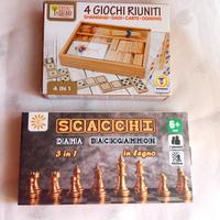 Giochi da tavolo in legno 🎲 scacchi dama shangai