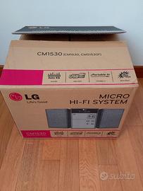 MICRO HI-FI STEREO LG CM1530 – USB, CD E MP3 (COME