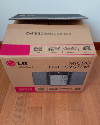 MICRO HI-FI STEREO LG CM1530 – USB, CD E MP3 (COME