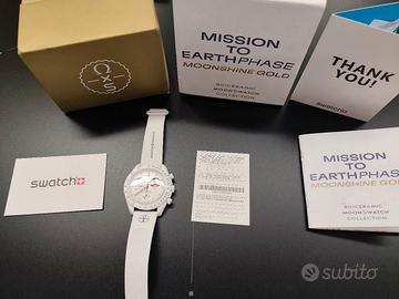 Swatch Mission ti Earth Phase  moonshibe gold