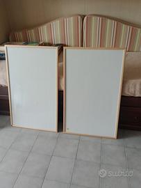 2 lavagne magnetiche 80 * 50cm con cornice in le