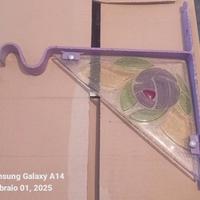 8 Reggimensole ferro battuto e vetro murano