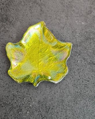 Piattino Svuotatasche Artigianale aForma di Foglia