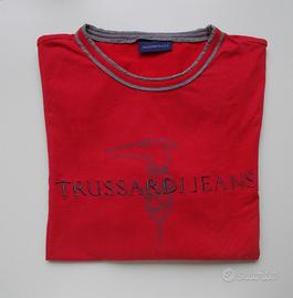 Maglia TRUSSARDI JEANS manica lunga in cotone larg
