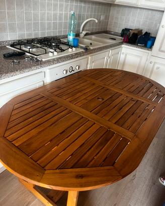 Tavolo di legno 160X90- altezza 174