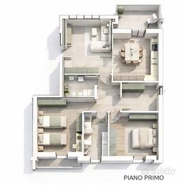 Appartamento di 152 m² con 4 locali e box auto dop