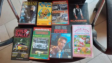14 videocassette originali+1dvd originale 