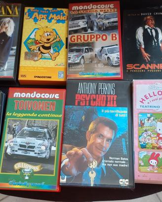 14 videocassette originali+1dvd originale 
