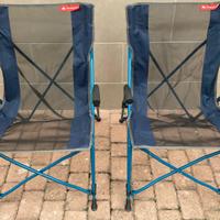 sedie da campeggio pieghevoli (x2)