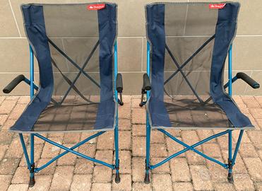 sedie da campeggio pieghevoli (x2)