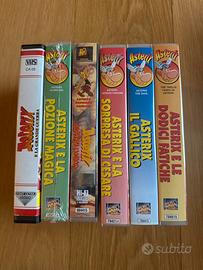Lotto 6 VHS Asterix cartoni Fox Video 2 sigillate