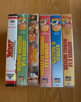 Lotto 6 VHS Asterix cartoni Fox Video 2 sigillate