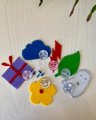 Montessori - abbina le emozioni ai colori
