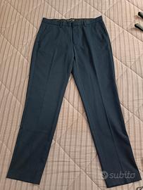 pantalone elegante da uomo blu