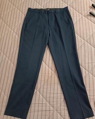 pantalone elegante da uomo blu
