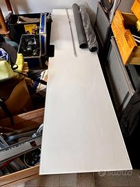 Piano di vetro ikea 180 cm bianco