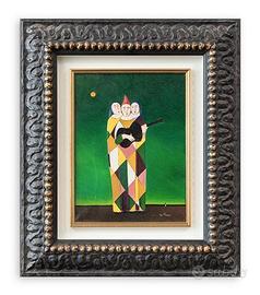 Walter pozzi serenata olio su tela