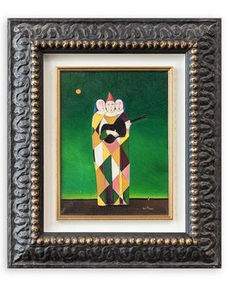 Walter pozzi serenata olio su tela