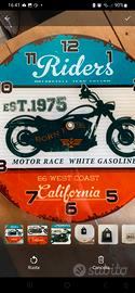 Orologio da parete vintage moto Riders 30 cm