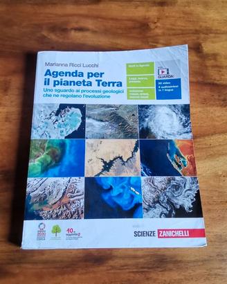 libro scienze "Agenda per il pianeta terra"