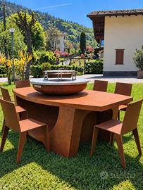 BBQ - Barbecue Axis in corten