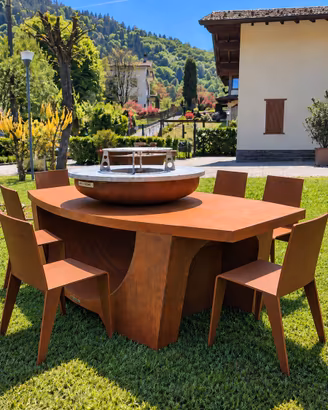 BBQ - Barbecue Axis in corten