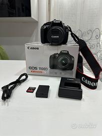 Fotocamera Canon Eos 1100D reflex+ obiettivo