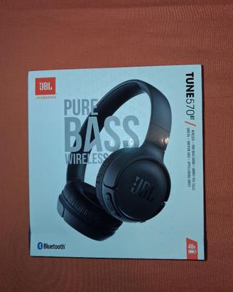 cuffie jbl bass wireless tune 570 bt