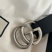 Cinta Gucci Doppia GG fibbia in pelle