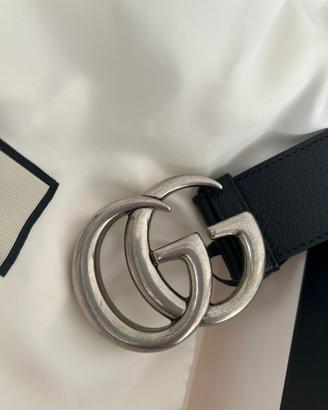 Cinta Gucci Doppia GG fibbia in pelle