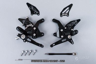 Pedane arretrate KAWASAKI Z900 / SE 2017 - 2025