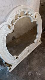 specchio da muro classico bianco stile barocco