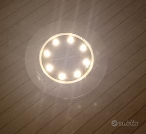 Faretti led a luce solare per giardino. Diam. 11,5
