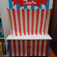 Teatrino/Bancarella bimbi in legno